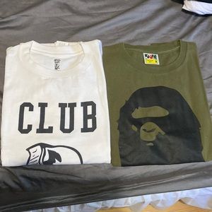 Bape and ursus bape t-shirt bundle
